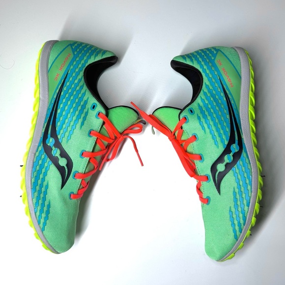 Saucony Men’s Havok XC Spike Green Running Shoes Size- 10 - Picture 8 of 9